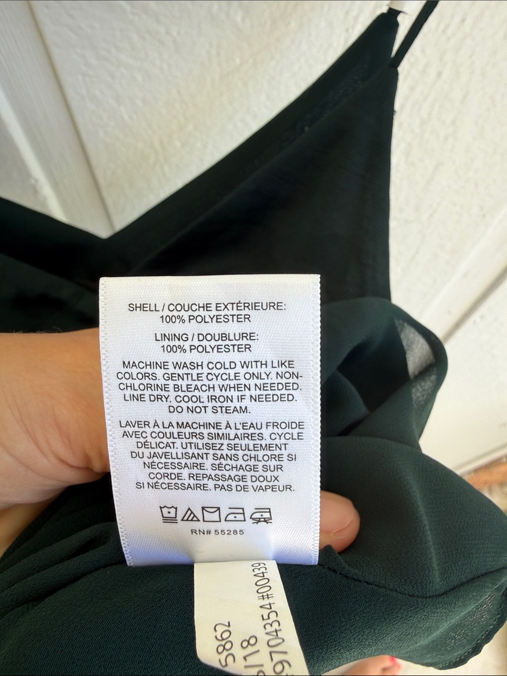 Express Dark Green V-Neck Spaghetti Strap Camisole NWT - Picture 5 of 6
